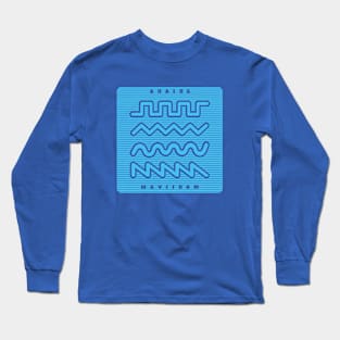 Synthesizer Waveform for Synth lover Long Sleeve T-Shirt